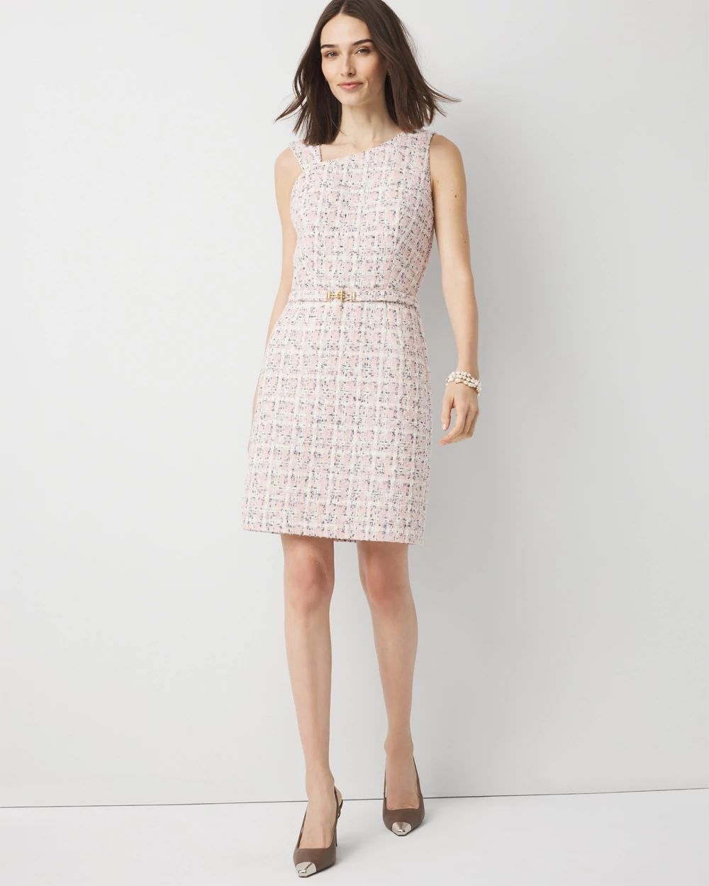 Shimmery Tweed Mini Dress | White House Black Market
